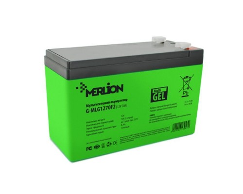 Батарея до ДБЖ Merlion 12V - 7.0 Ah (G-MLG1270F2)