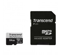 Карта пам'яті Transcend 64GB microSDXC class 10 UHS-I U3 A2 (TS64GUSD340S)