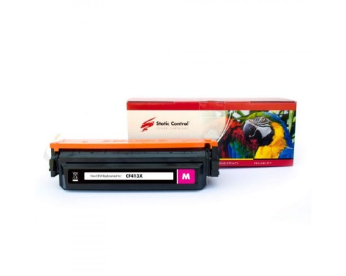 Картридж Static Control HP CF413X (410X), Canon 046H magenta Parrot (002-01-LF413X)