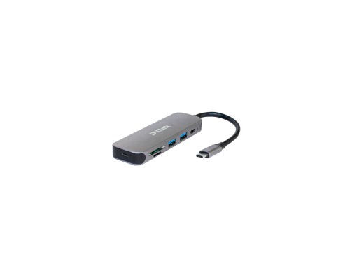 Концентратор D-Link DUB-2325 2xUSB3.0, 1xUSB TypeC, 1xSD, 1x-microSD, USB TypeC (DUB-2325)