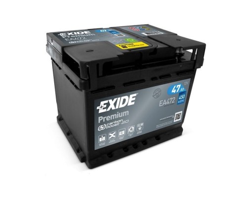 Акумулятор автомобільний EXIDE PREMIUM 47A (EA472)