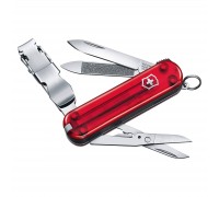 Ніж Victorinox NailClip 580 Transparent Red (0.6463.T)