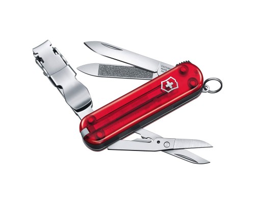 Ніж Victorinox NailClip 580 Transparent Red (0.6463.T)