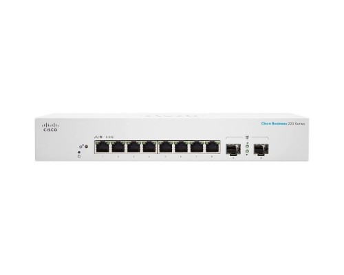 Комутатор мережевий Cisco CBS220-8T-E-2G-EU
