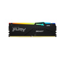 Модуль пам'яті для комп'ютера DDR5 16GB 5600 MHz Beast RGB AM5 Black Kingston Fury (ex.HyperX) (KF556C36BBEA-16)