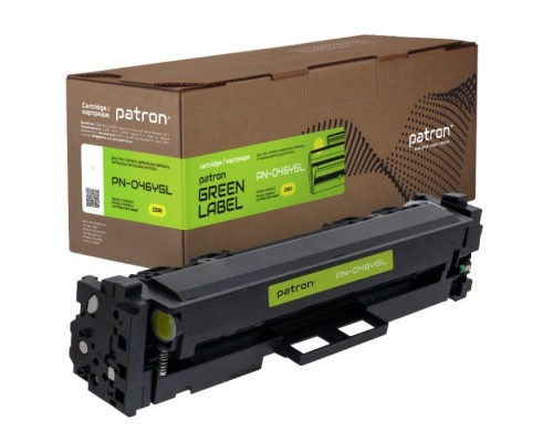 Картридж Patron Canon 046 Green Label, yellow (PN-046YGL)