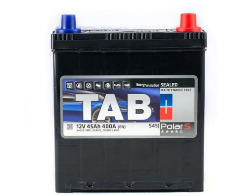 Акумулятор автомобільний TAB 45 Ah/12V Polar S Тонка клема Japan Min (246 145)