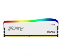 Модуль пам'яті для комп'ютера DDR4 8GB 3600 MHz Beast White RGB SE Kingston Fury (ex.HyperX) (KF436C17BWA/8)