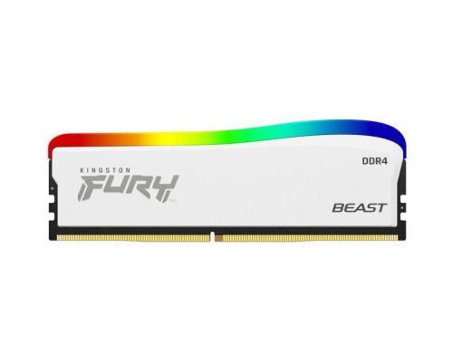 Модуль пам'яті для комп'ютера DDR4 8GB 3600 MHz Beast White RGB SE Kingston Fury (ex.HyperX) (KF436C17BWA/8)