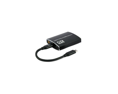 Концентратор Cablexpert USB-C to 2 HDMI (2 ind. screens)/PD/Аudio 3.5mm (A-CM-HDMIF2-01)