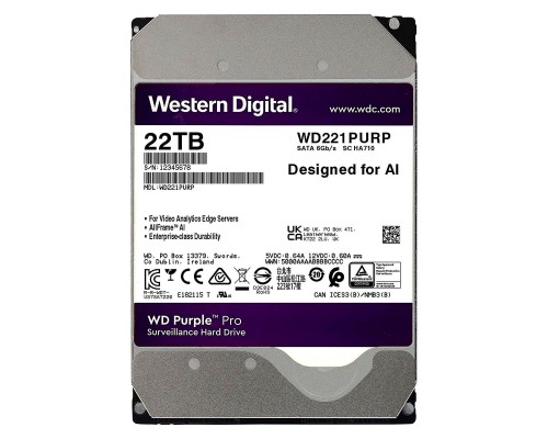 Жорсткий диск 3.5" 22TB WD (WD221PURP)