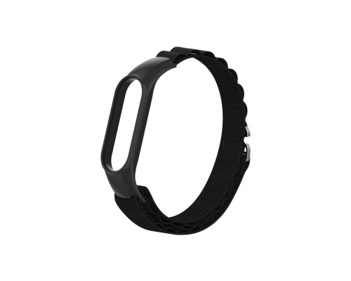 Ремінець до фітнес браслета Armorstandart AlpinaStyle Band для Xiaomi Mi Band 7/6/5/4 Black (ARM64987)