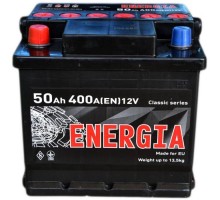 Акумулятор автомобільний ENERGIA 50Ah (+/-) (400EN) (22384)