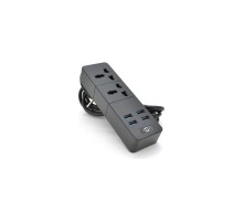 Мережевий фільтр живлення Voltronic TВ-Т07, 2роз, 4*USB Black (ТВ-Т07-Black)