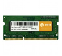 Модуль пам'яті для ноутбука SoDIMM DDR3 4GB 1600 MHz ATRIA (UAT31600CL11SLK1/4)