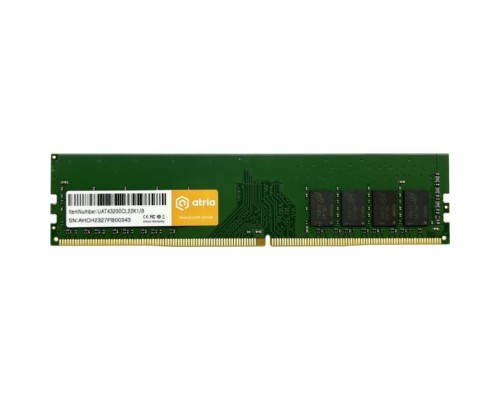 Модуль пам'яті для комп'ютера DDR4 8GB 3200 MHz ATRIA (UAT43200CL22K1/8)