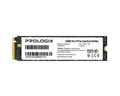 Накопичувач SSD M.2 2280 512GB Prologix (PRO512GS380)