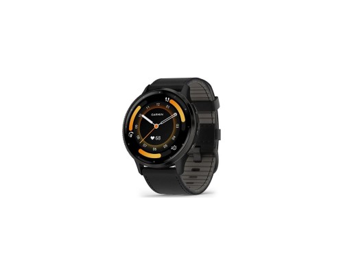 Смарт-годинник Garmin Venu 3, Black + Slate, Leather, GPS (010-02784-52)