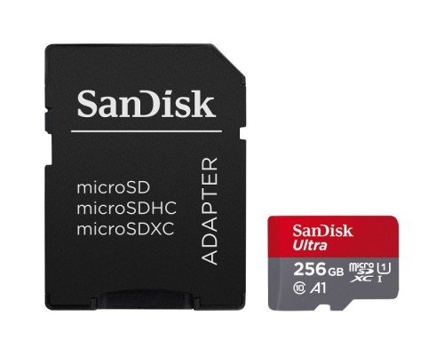 Карта пам'яті SanDisk 256GB microSDXC class 10 UHS-I Ultra (SDSQUAC-256G-GN6MA)