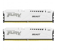 Модуль пам'яті для комп'ютера DDR5 64GB (2x32GB) 5600 MHz Beast White EXPO Kingston Fury (ex.HyperX) (KF556C36BWEK2-64)