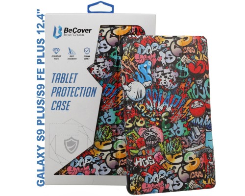 Чохол до планшета BeCover Smart Case Samsung Tab S9 Plus (SM-X810/SM-X816)/S9 FE Plus (SM-X610/SM-X616) 12.4″ Graffiti (710377)