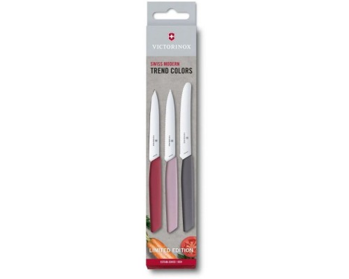 Набір ножів Victorinox Swiss Modern Paring Set 3 шт Flower (6.9096.3L2)