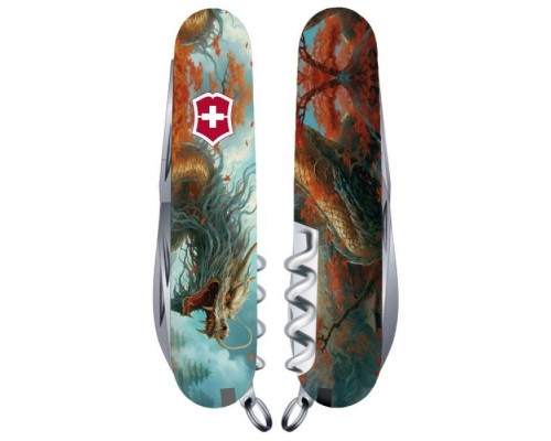 Ніж Victorinox Huntsman Zodiac 91 мм Бойовий дракон (1.3713.7_Z3230p)