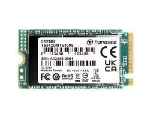 Накопичувач SSD M.2 2242 512GB Transcend (TS512GMTE410S)