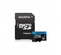 Карта пам'яті ADATA 256GB microSDXC calss 10 UHS-I V10 A1 (AUSDX256GUICL10A1-RA1)