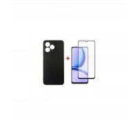 Чохол до мобільного телефона Dengos Kit for Realme C53 case + glass (Black) (DG-KM-47)