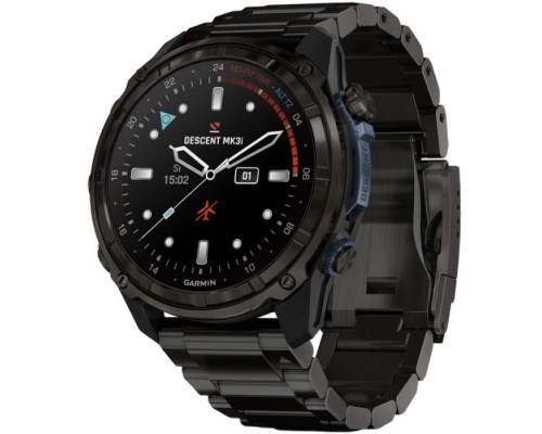 Смарт-годинник Garmin Descent Mk3i, 51mm, Crbn Gry DLC Ti/Ti, Dive Computer, GPS дайвінг комп'ютер (010-02752-14)