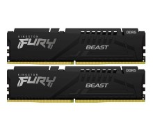 Модуль пам'яті для комп'ютера DDR5 64GB (2x32GB) 6000 MHz Beast Black XMP Kingston Fury (ex.HyperX) (KF560C30BBK2-64)