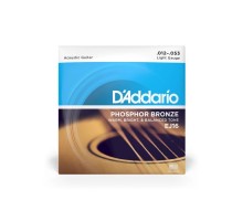 Струни для гітари D'Addario Phosphor Bronze Regular Light (12-53) (EJ16)