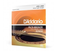 Струни для гітари D'Addario 85/15 Bronze Extra Light (10-50) (EZ900)