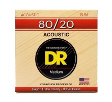 Струни для гітари DR Strings HI-BEAM Acoustic 80/20 Bronze - Medium (13-56) (HA-13)