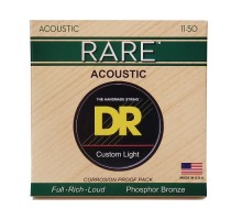 Струни для гітари DR Strings RARE Acoustic Phosphor Bronze - Custom Light (11-50) (RPML-11)