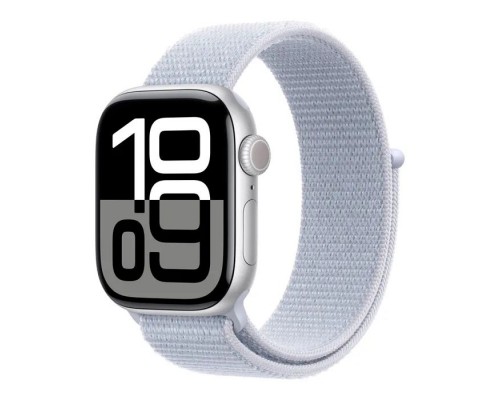 Смарт-годинник Apple Watch Series 10 GPS 42mm Silver Aluminium Case with Blue Cloud Sport Loop (MWWD3QH/A)