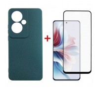 Чохол до мобільного телефона Dengos Oppo Reno 11F + glass Green (DG-KM-96)