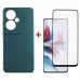Чохол до мобільного телефона Dengos Oppo Reno 11F + glass Green (DG-KM-96)