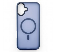 Чохол до мобільного телефона BeCover Metal Buttons Case (MagSafe) для Apple iPhone 16 Blue (712091)