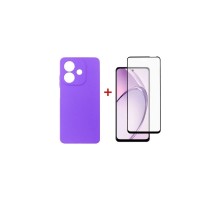 Чохол до мобільного телефона Dengos Oppo A3 Carbon + glass (Purple) (DG-KM-113)