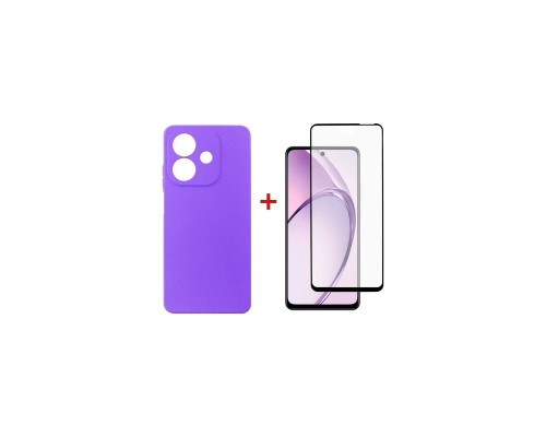 Чохол до мобільного телефона Dengos Oppo A3 Carbon + glass (Purple) (DG-KM-113)