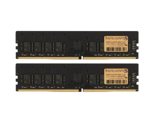 Модуль пам'яті для комп'ютера DDR4 64GB (2x32GB) 3200 MHz INTELIGENTES (IU4DHE2/64)