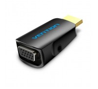 Перехідник HDMI M to VGA F 1080P 60Hz 3,5mm Audio Vention (AIDB0)
