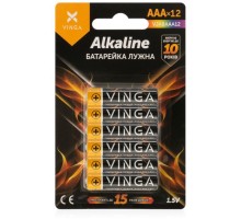 Батарейка AAA LR03 Alkaline 12pcs Blister Vinga (VJABAAA12)