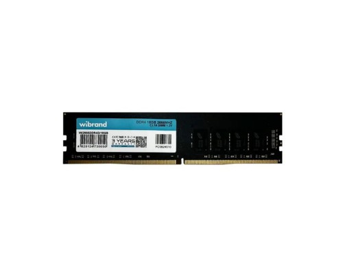 Модуль пам'яті для комп'ютера DDR4 16GB 2666 MHz Wibrand (WI2666DDR4D/16GB)