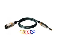 Мікрофонний кабель RockCable Microphone Cable - XLR (m) / TS Jack 1m (RCL 30381 D6 M)