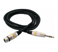 Мікрофонний кабель RockCable Microphone Cable - XLR (f) / TRS Jack 3m (RCL 30383 D6 F BA)