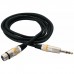 Мікрофонний кабель RockCable Microphone Cable - XLR (f) / TRS Jack 3m (RCL 30383 D6 F BA)