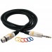 Мікрофонний кабель RockCable Microphone Cable - XLR (f) / TRS Jack 3m (RCL 30383 D6 F BA)